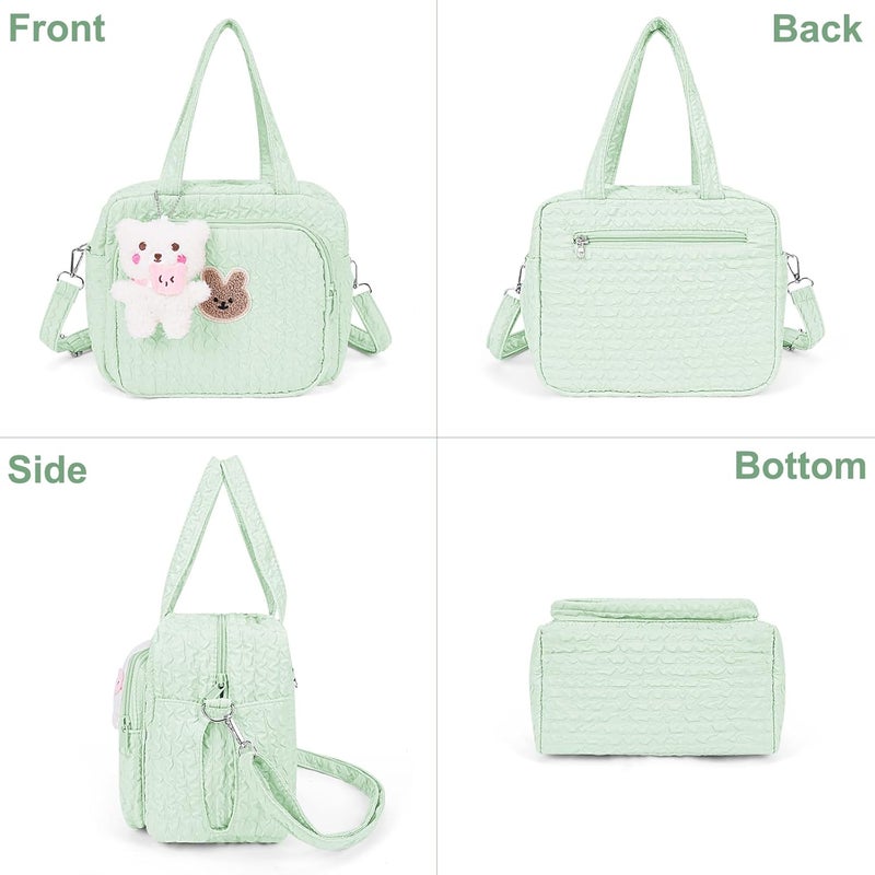 Lushandy Baby Diaper Bag Tote, Mommy Bag Cute Diaper Bags Crossbody Baby Bags for Girl Pañaleras Para Beb - Image 2